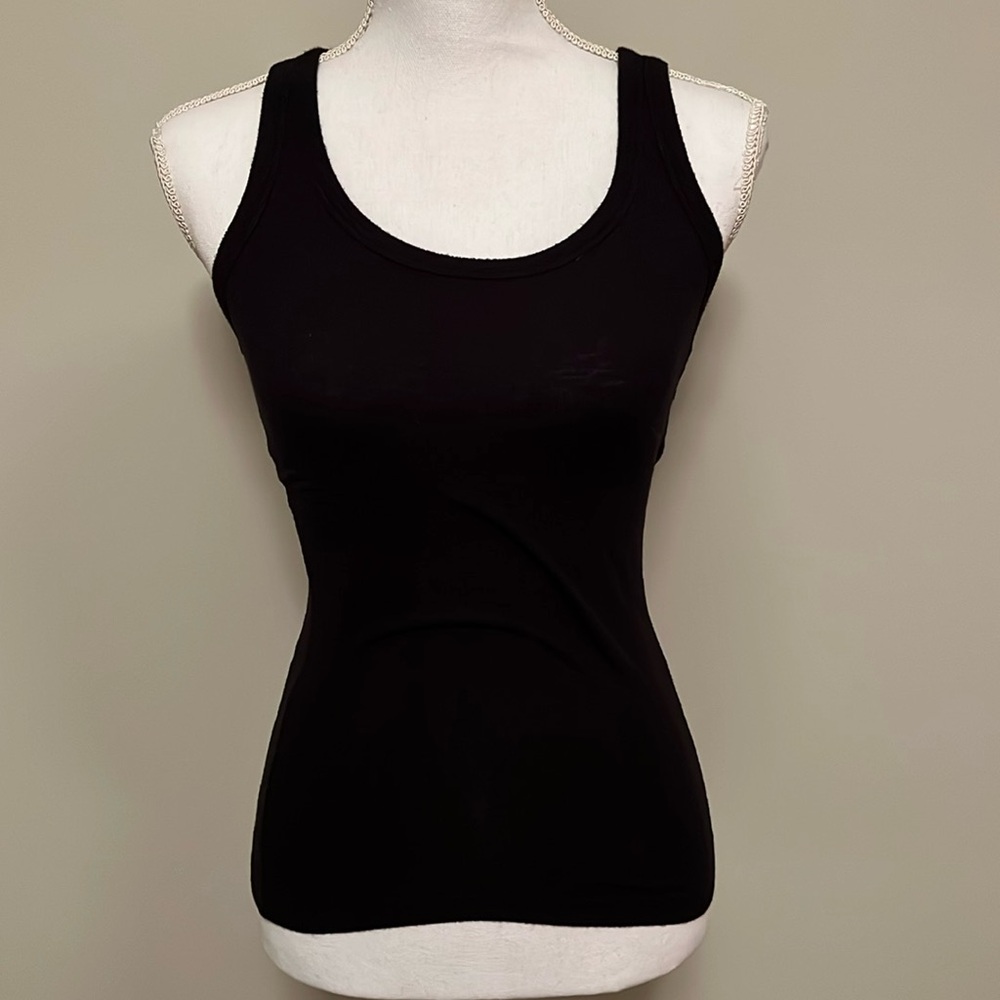 Aerie racer back tank top, black XS